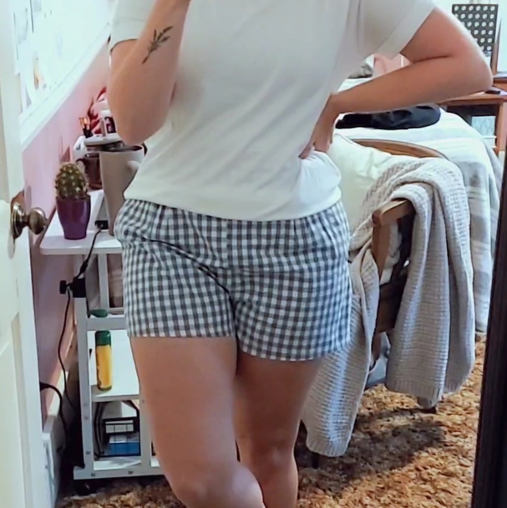 Pink Lily gingham shorts